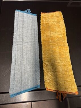 Norwex Microfiber Cleaning Mop Pads - Blue and Yellow